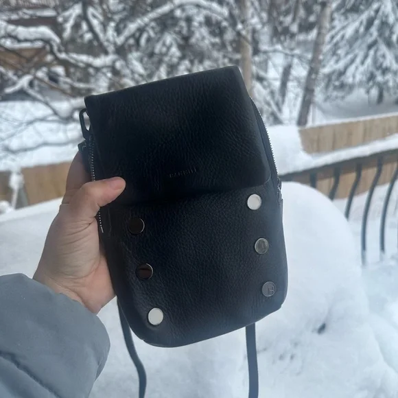 Hammitt VIP Mobile Black Leather Crossbody Bag - Picture 2 of 15